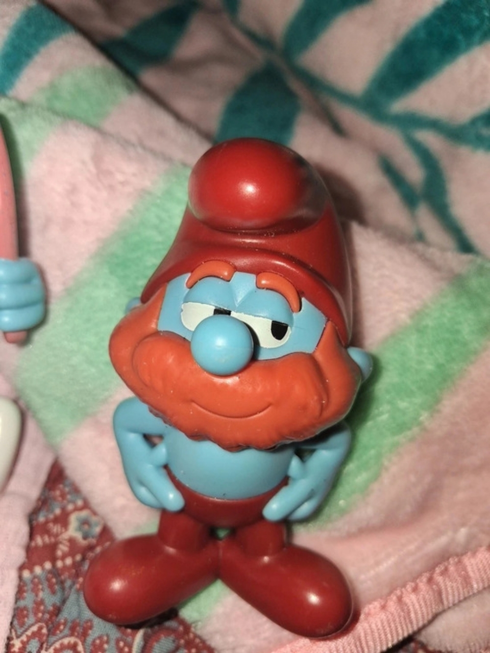 Schleich Papa Smurf Action Figure Red & Blue